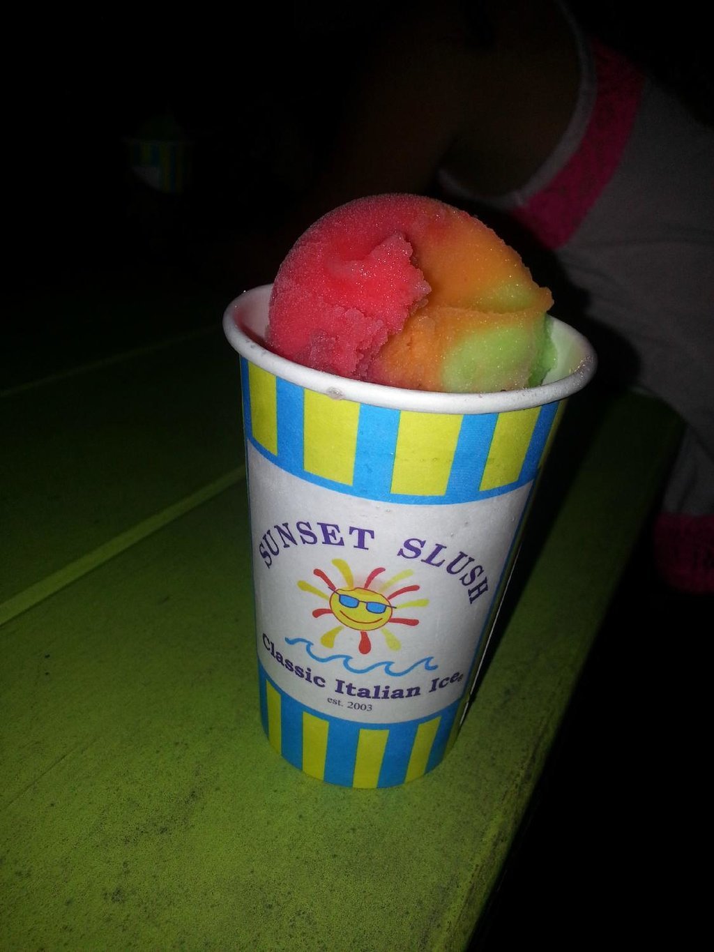 Sunset Slush of Ocean Isle Beach - Classic Italian Ice